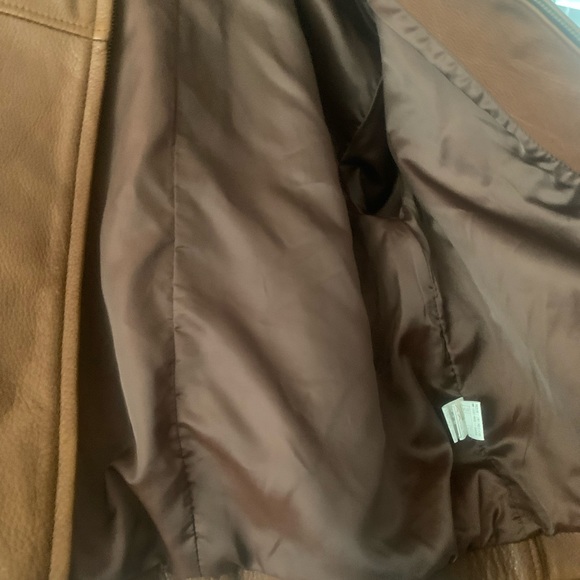 Teen Girls' XS (0-2) Timeless Classic- Casey Park Co Ltd-Brown Leather Jacket - Picture 9 of 15